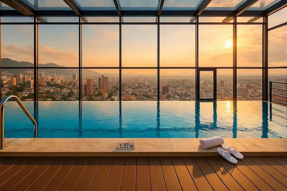 Stylish 1BR apartment with View, Pool & Sauna in Prime Location Bogota 0*,  Colombia