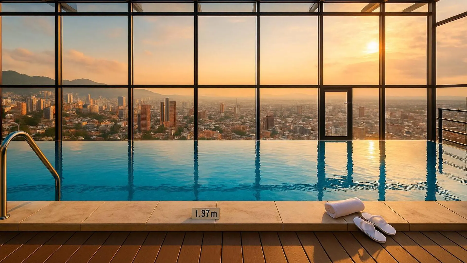 Stylish 1BR apartment with View, Pool & Sauna in Prime Location Bogota